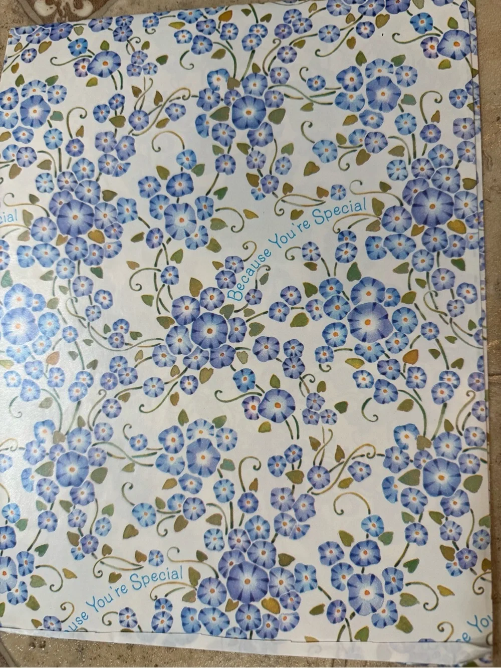 5 Vintage Wrapping Paper Sheets Lot 1980’s/90’s